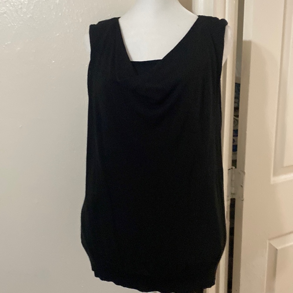 Jones New York double lined cowl neck tank top.